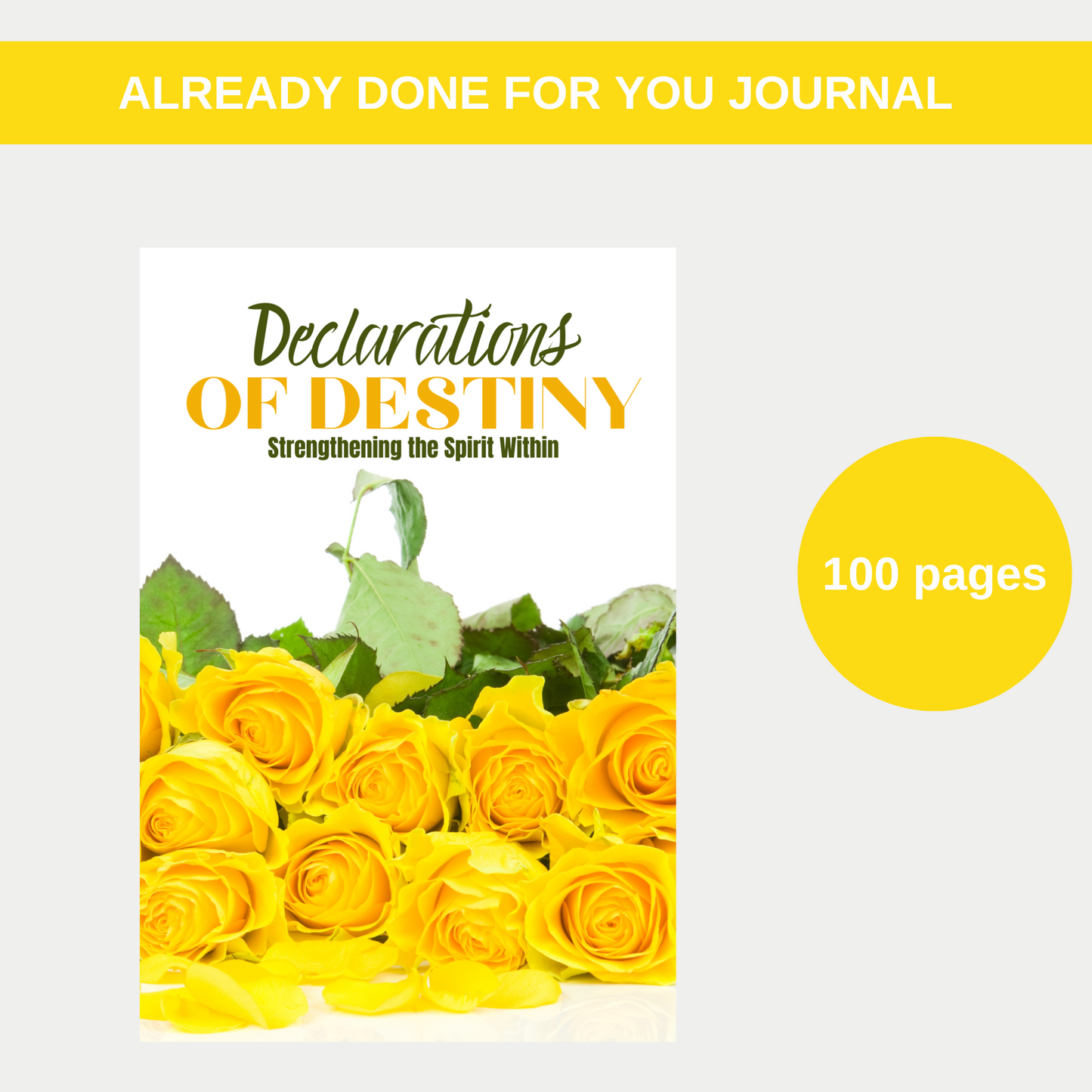 Declarations of Destiny Journal for KDP Amazon