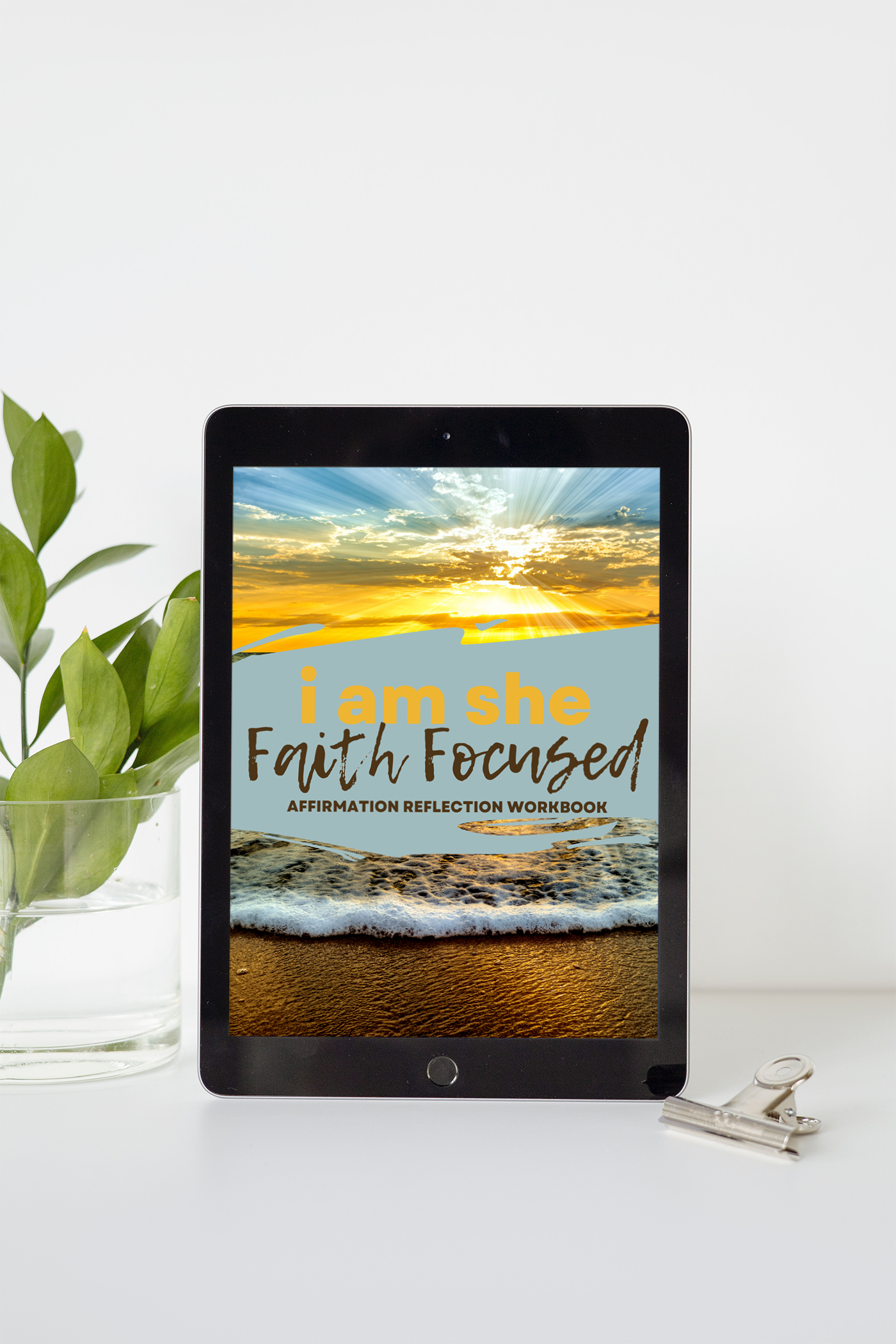 I AM She - Faith Focused Affirmation Reflection Workbook - Use as a lead magnet, digital product or challenge.