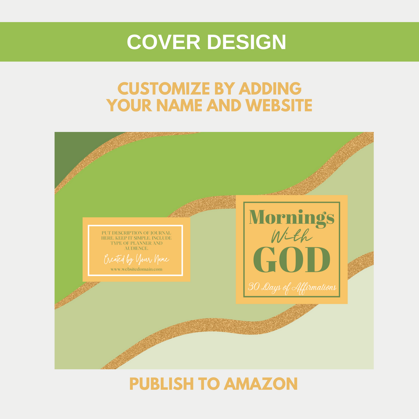 Mornings With God 30 Days of Affirmations Journal for KDP Amazon & The Book Patch