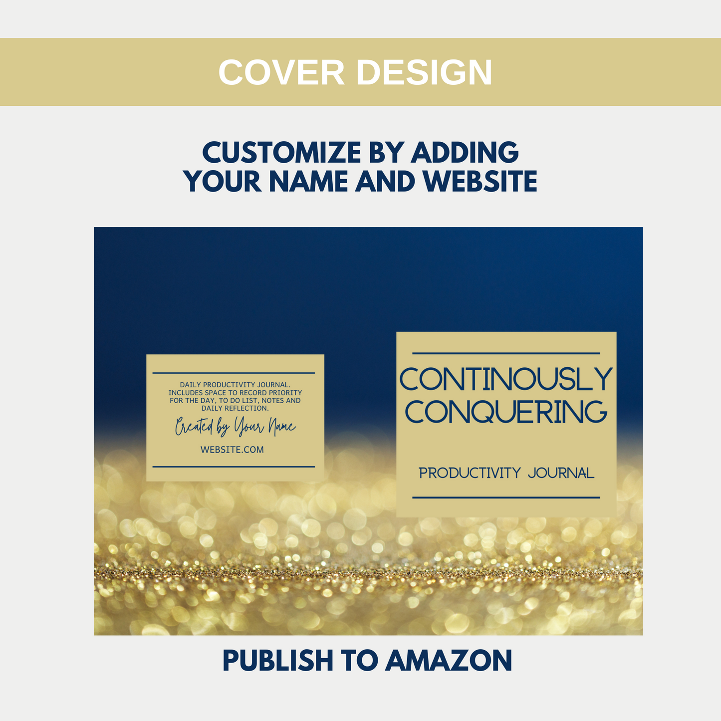 Continuously Conquering Productivity Journal for KDP Amazon & The Book Patch