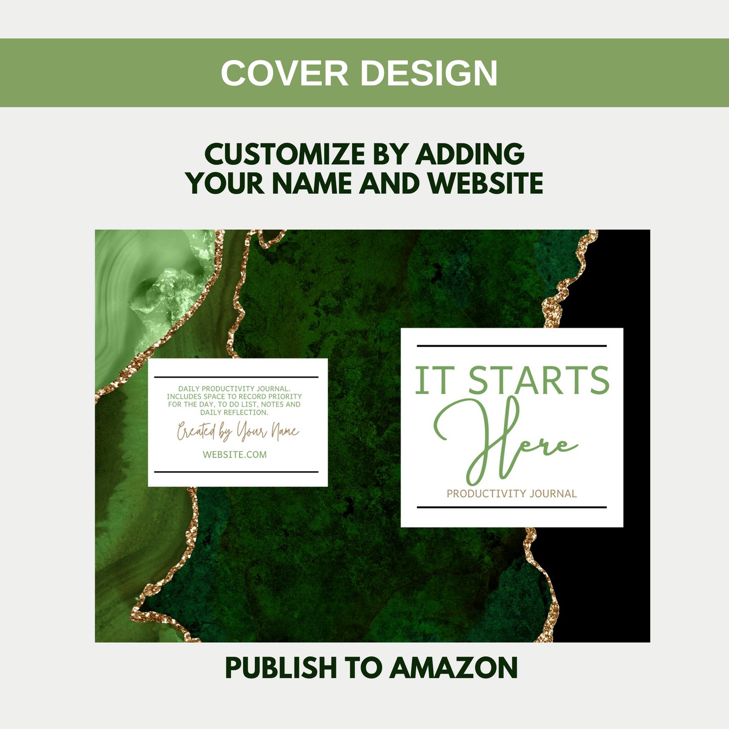 It Starts Here Productivity Journal for KDP Amazon & The Book Patch