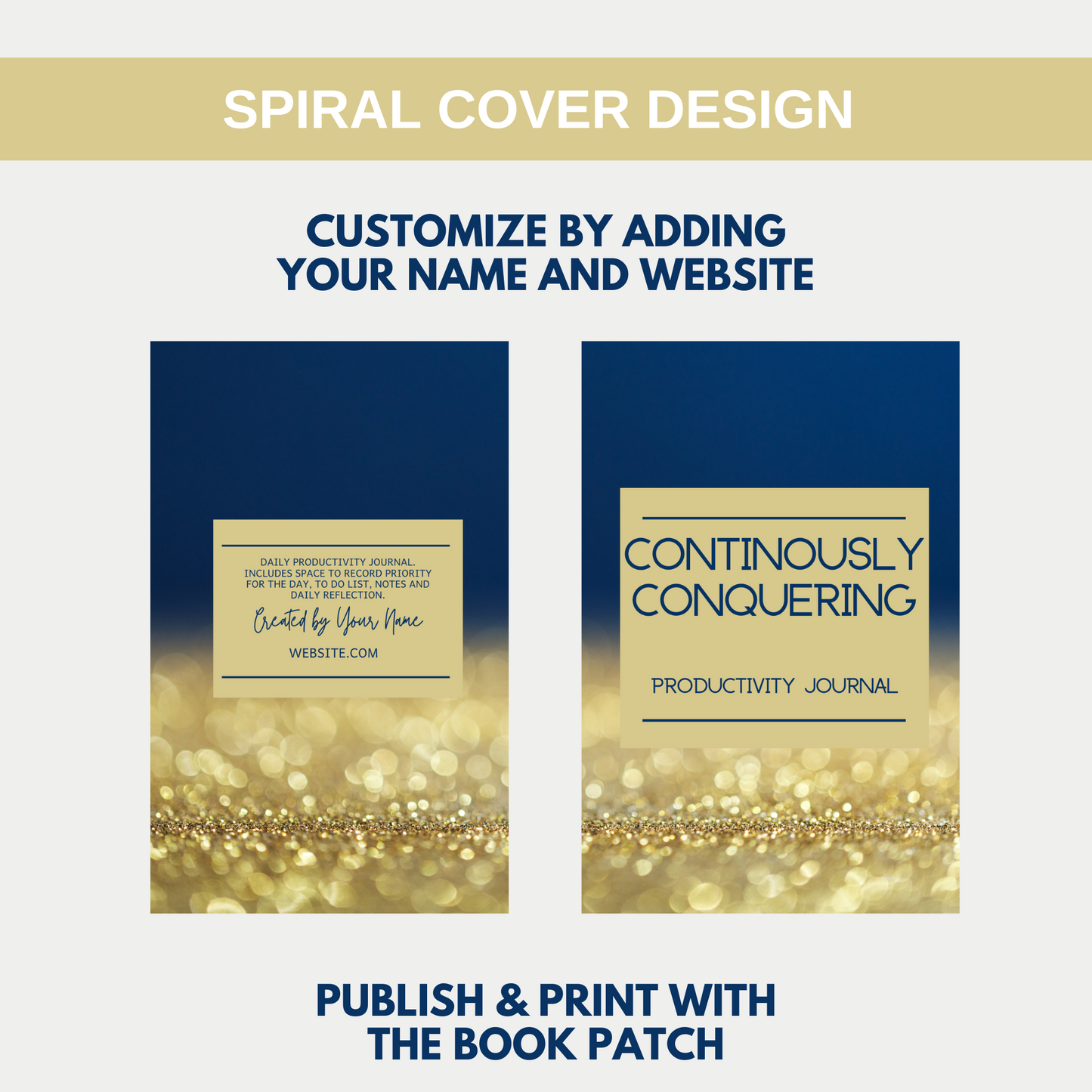 Continuously Conquering Productivity Journal for KDP Amazon & The Book Patch
