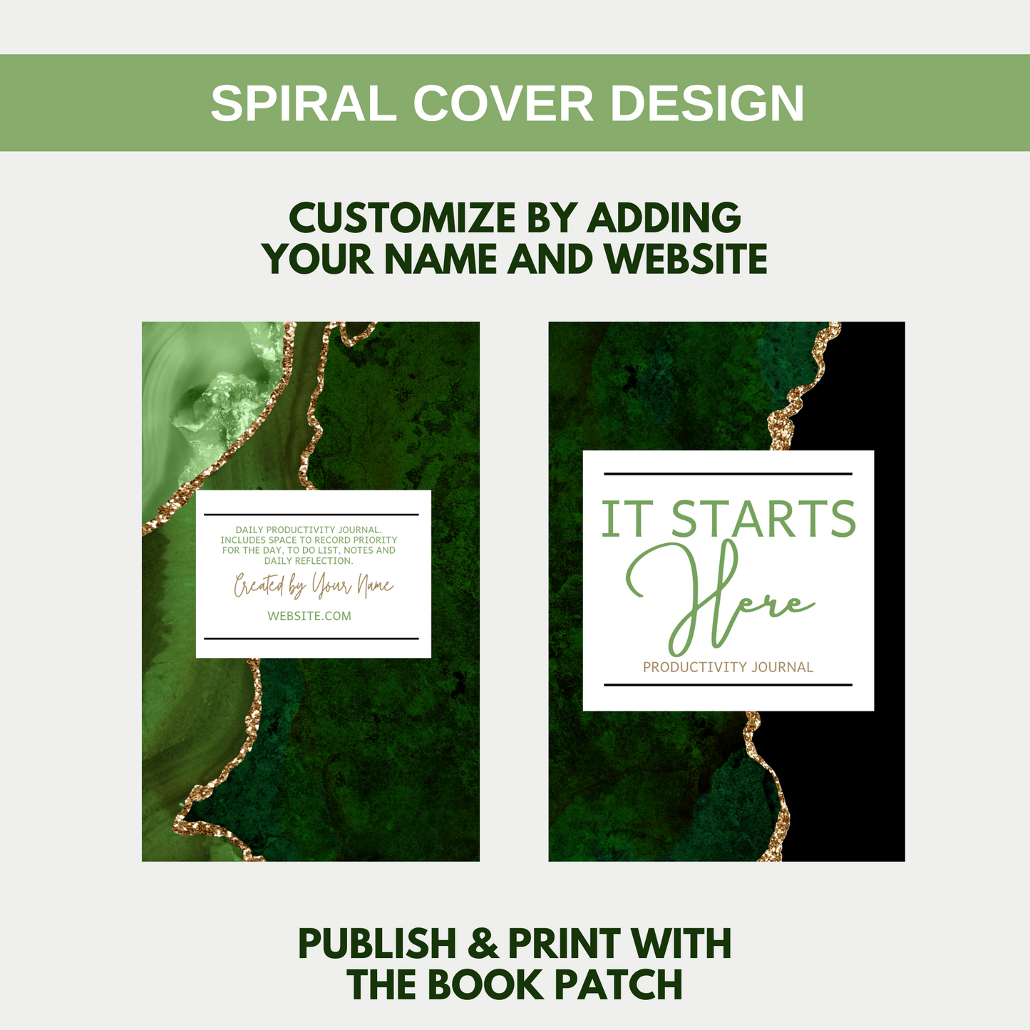 It Starts Here Productivity Journal for KDP Amazon & The Book Patch