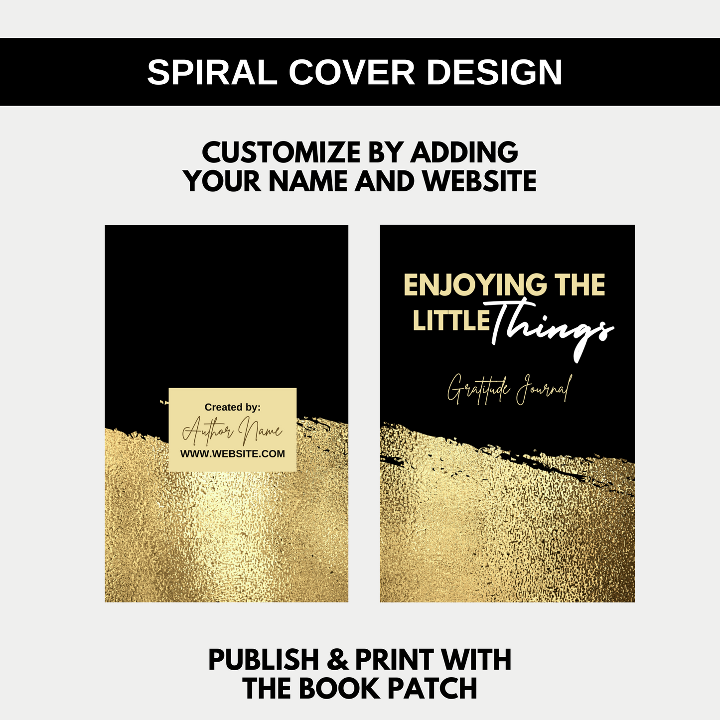 Enjoying The Little Things Gratitude Journal for KDP Amazon & The Book Patch
