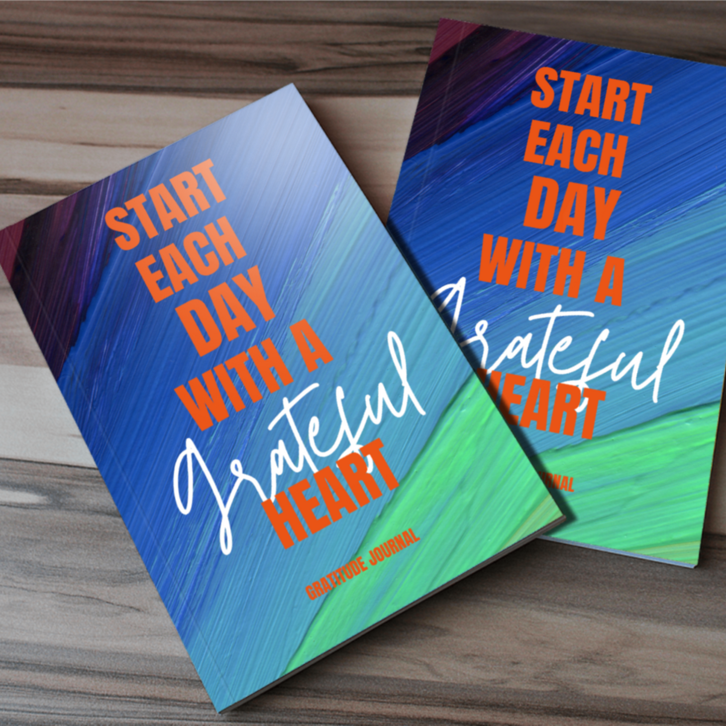 Start Each Day With A Grateful Heart Gratitude Journal for KDP Amazon & The Book Patch