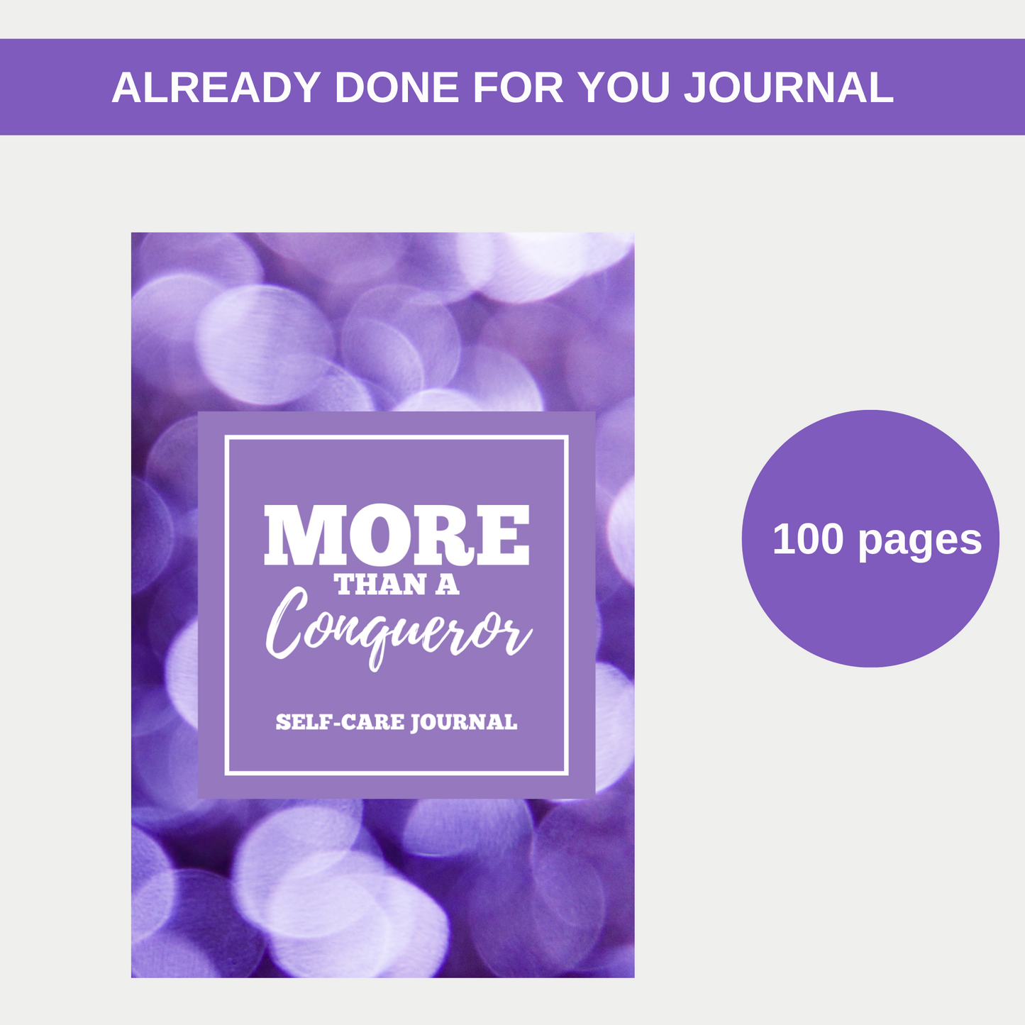 More Than A Conqueror Self-Care Journal for KDP Amazon & The Book Patch