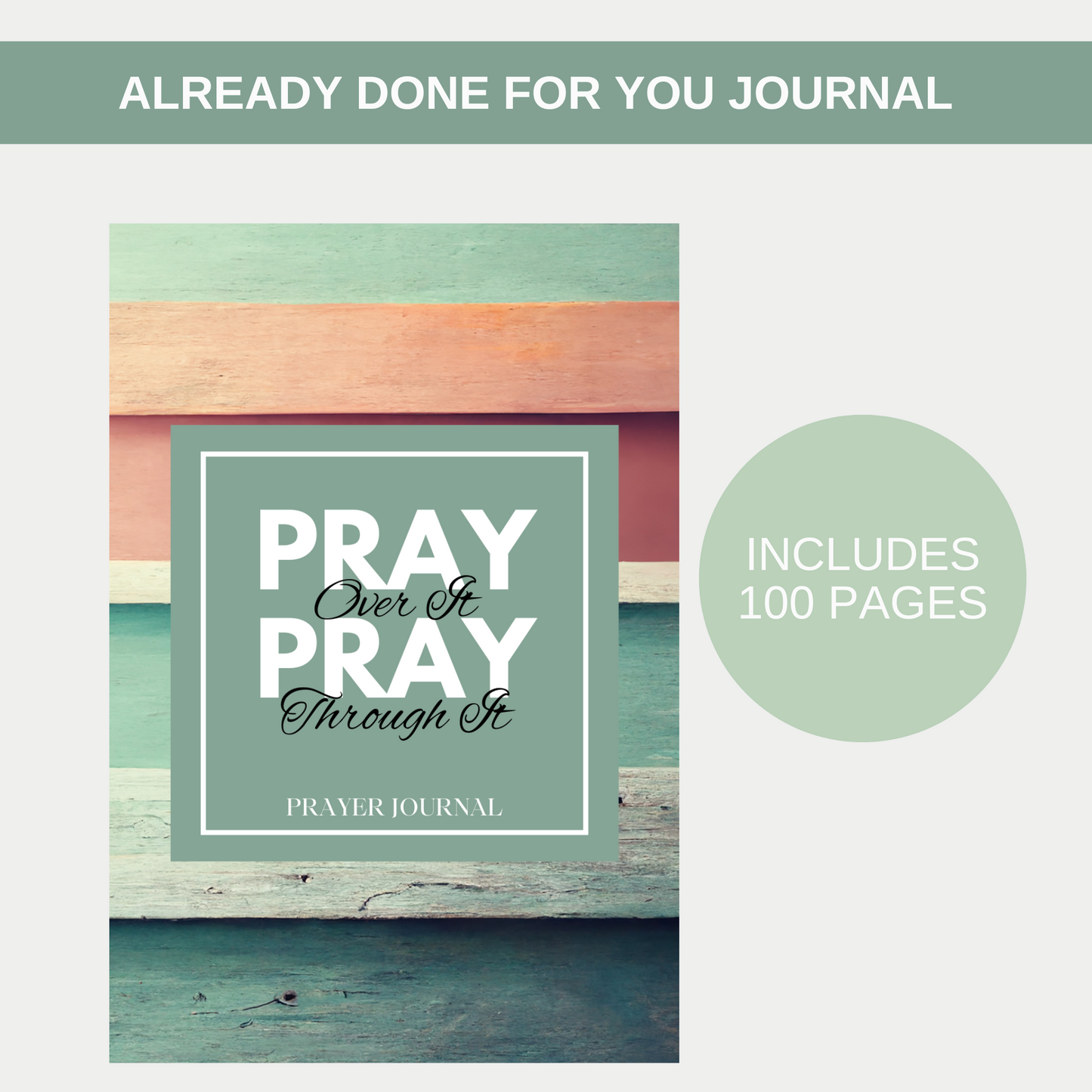 Pray Over It Pray Through It Prayer Journal for KDP Amazon & The Book Patch