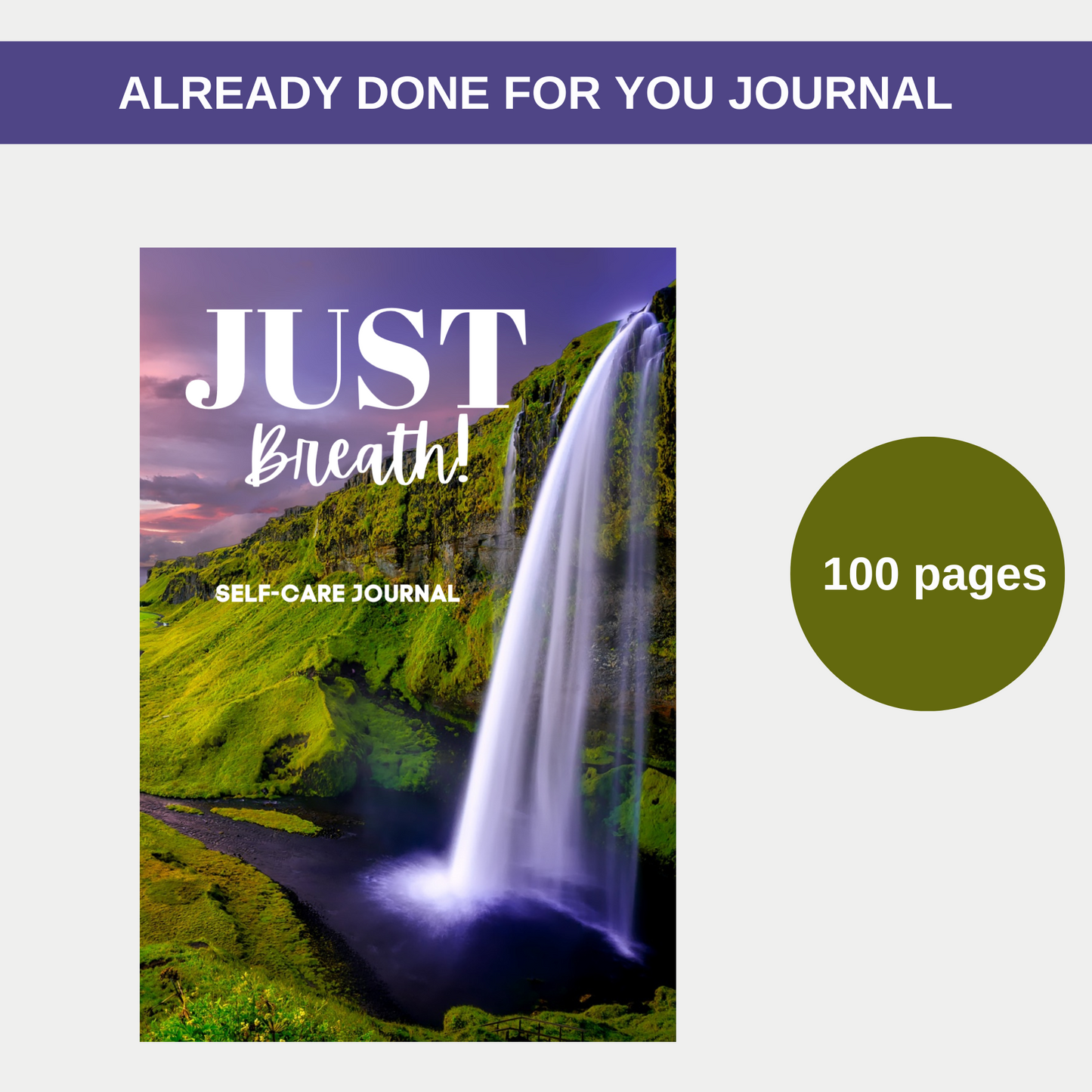Just Breath Self-Care Journal for KDP Amazon & The Book Patch