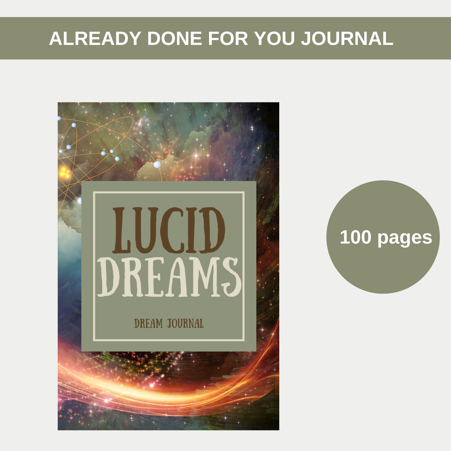 Lucid Dreams Dream Journal for KDP Amazon & The Book Patch