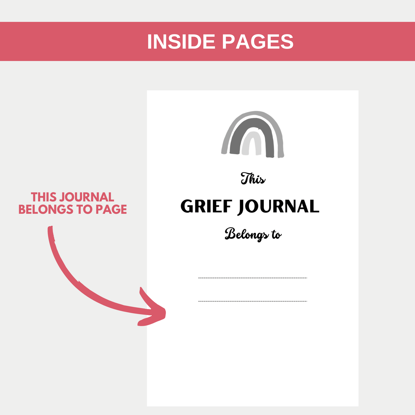 Without You Here With Me Grief Journal for KDP Amazon & The Book Patch