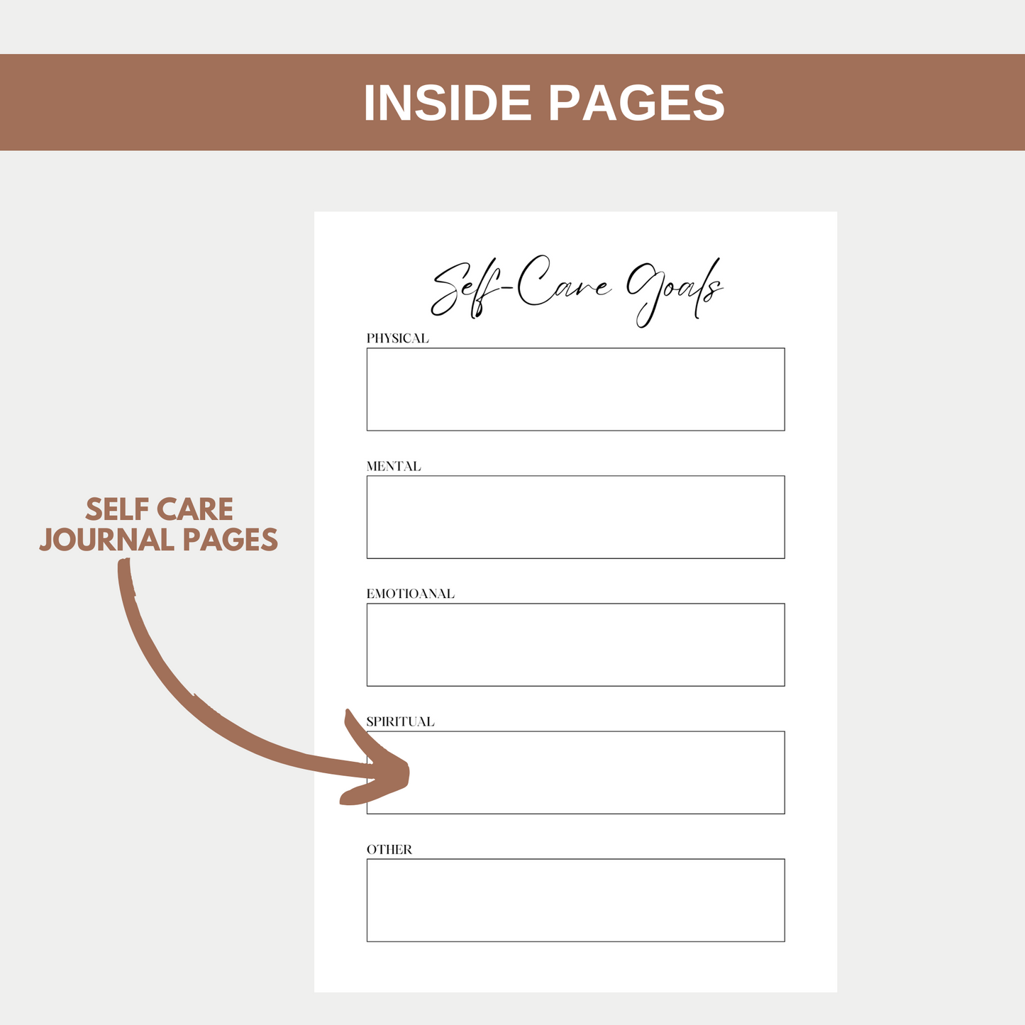 Beauty For Ashes Self-Care Journal for KDP Amazon & The Book Patch