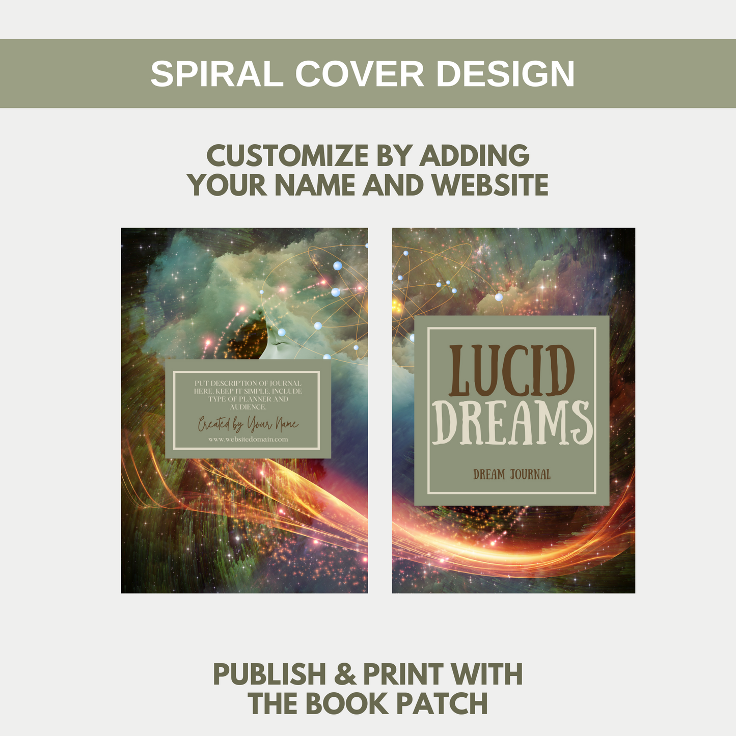 Lucid Dreams Dream Journal for KDP Amazon & The Book Patch