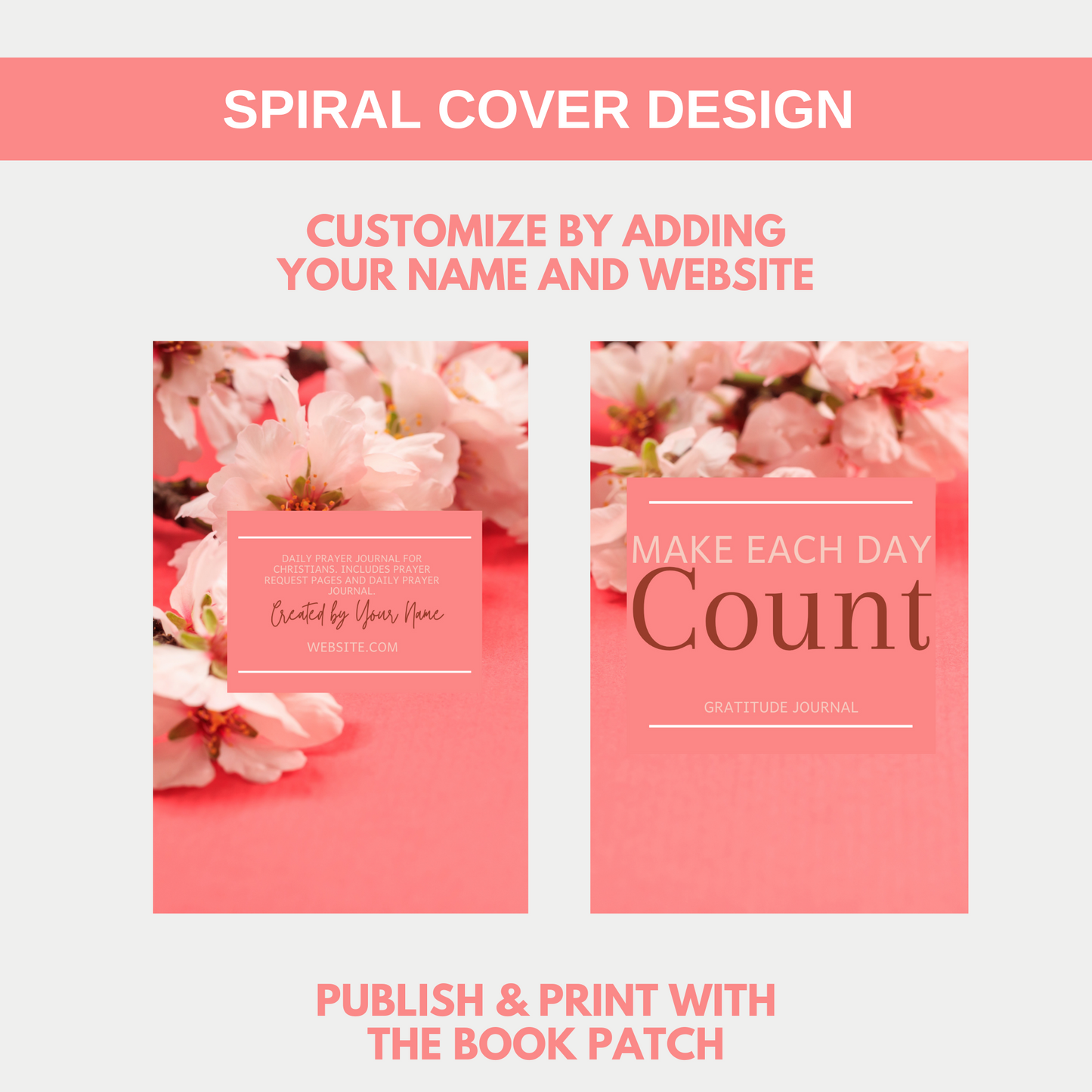 Make Each Day Count Gratitude Journal for KDP Amazon & The Book Patch