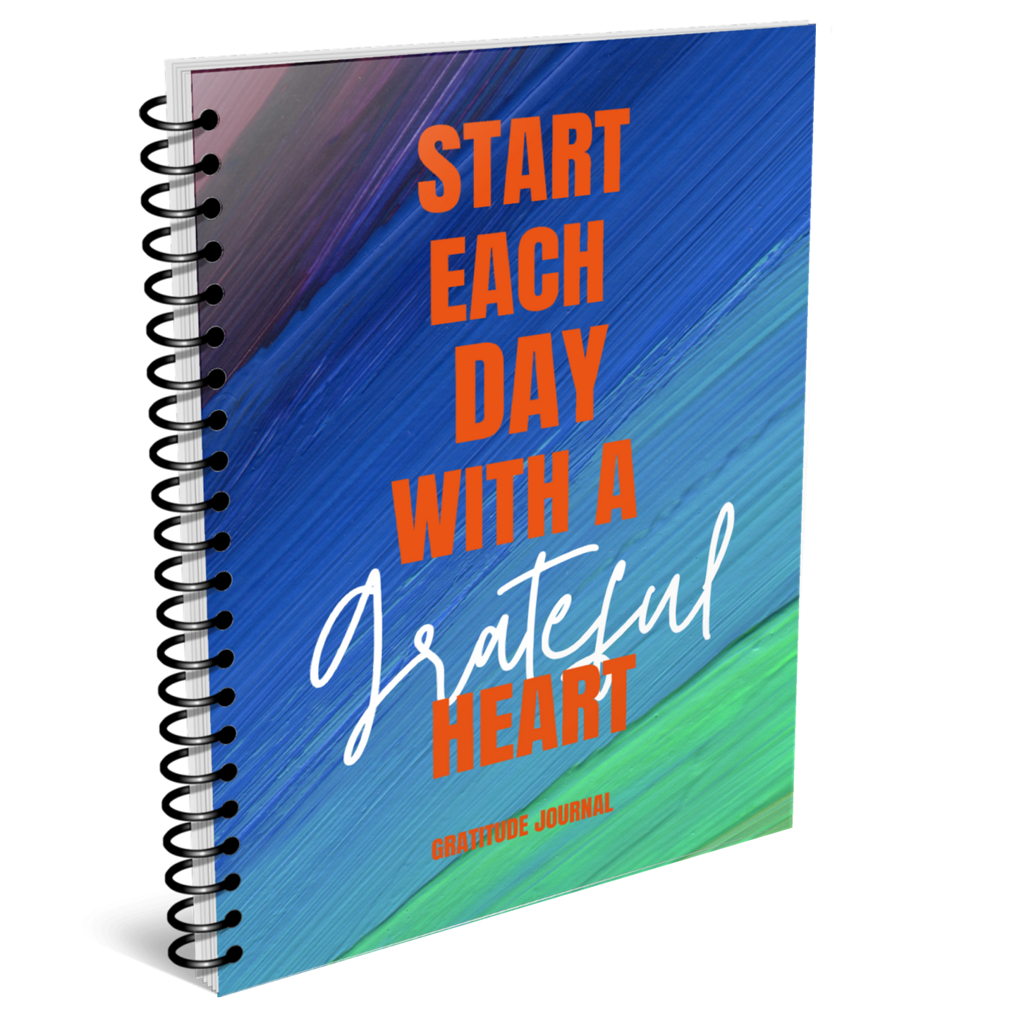 Start Each Day With A Grateful Heart Gratitude Journal for KDP Amazon & The Book Patch