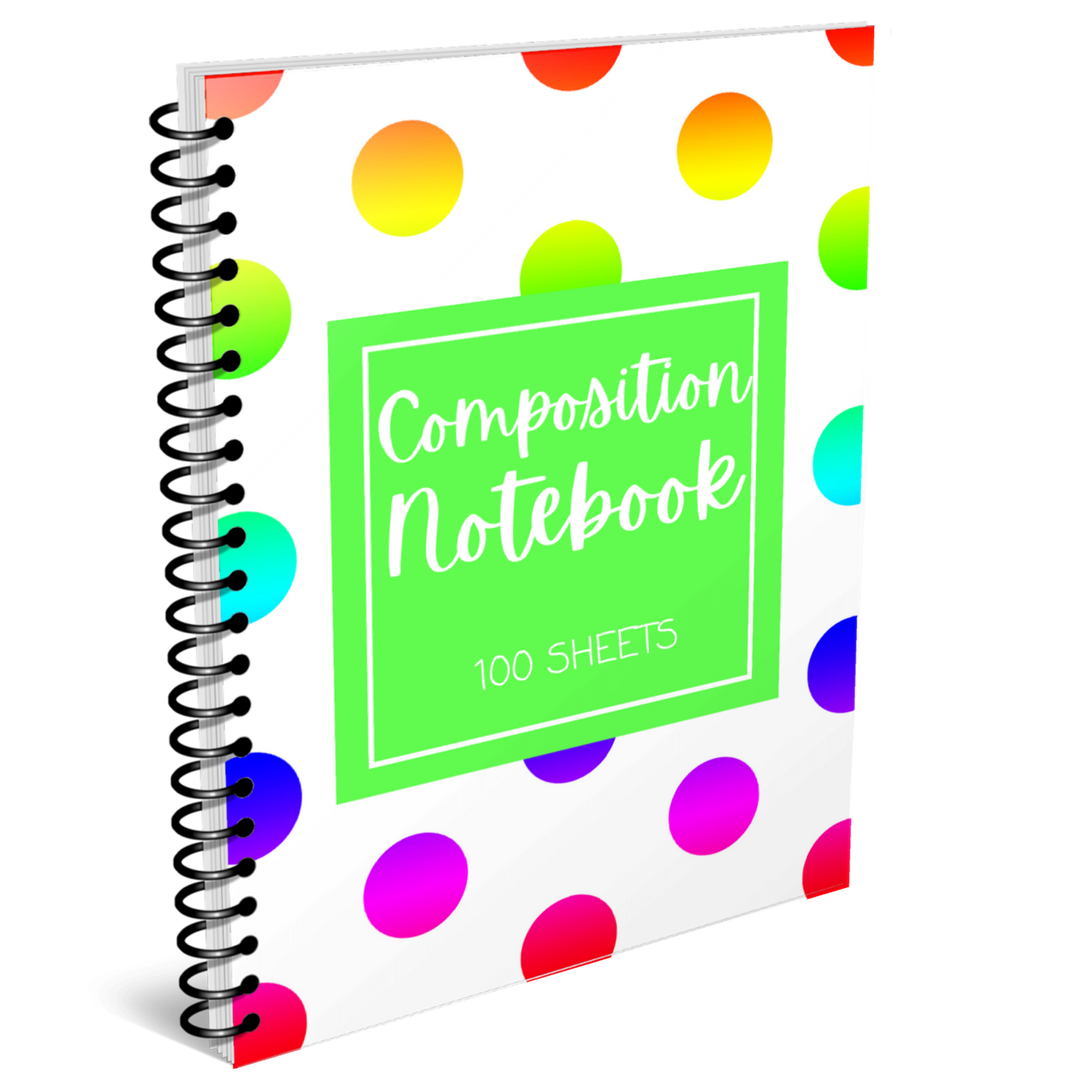 Wide Rule 100 Sheets / 200 Pages Notebook for KDP Amazon & The Book Patch