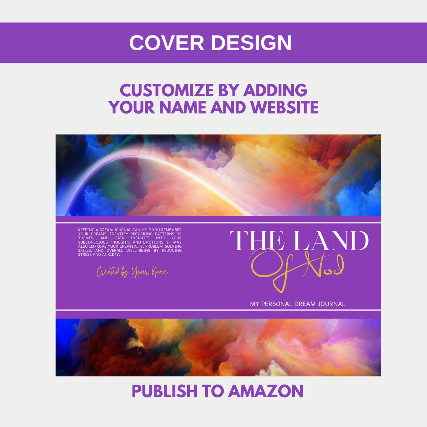 The Land of Nod Dream Journal for KDP Amazon & The Book Patch