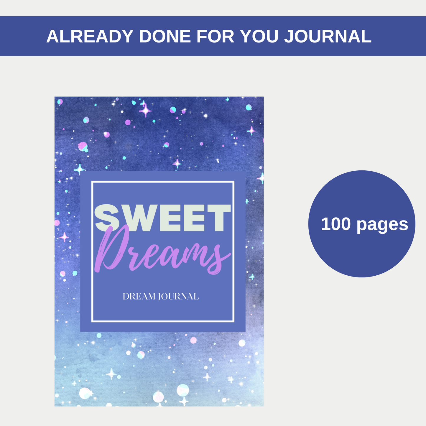 Sweet Dreams Dream Journal for KDP Amazon & The Book Patch