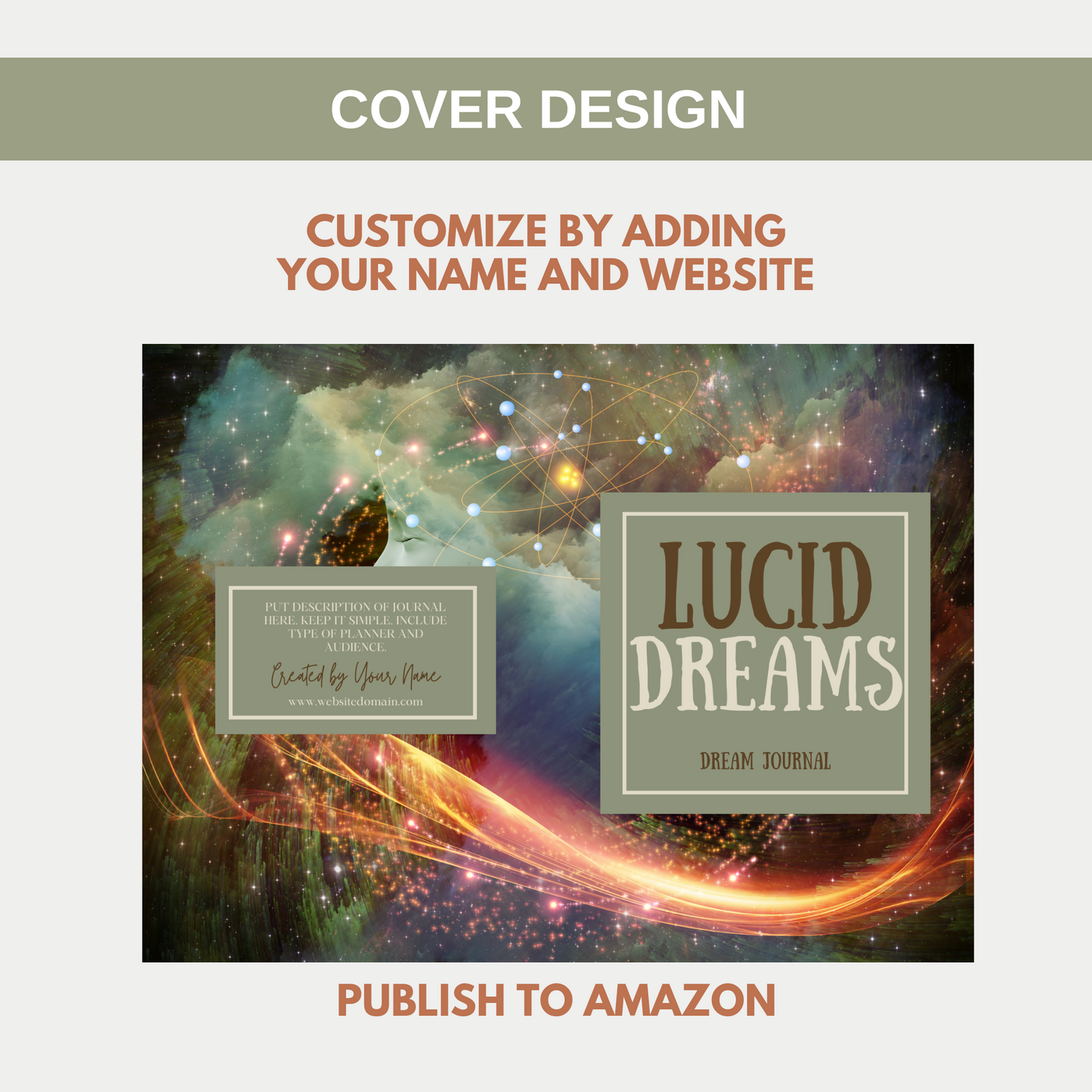 Lucid Dreams Dream Journal for KDP Amazon & The Book Patch