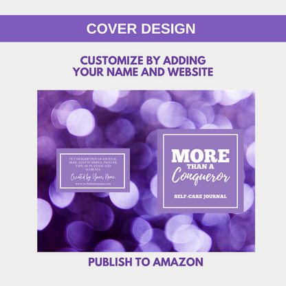 More Than A Conqueror Self-Care Journal for KDP Amazon & The Book Patch