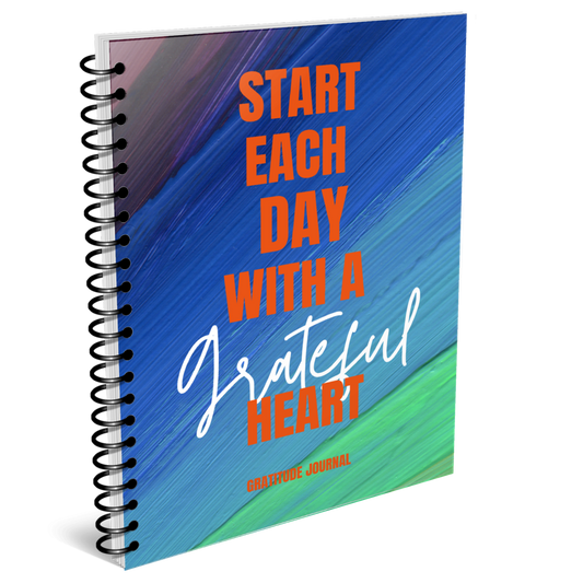 Start Each Day With A Grateful Heart Gratitude Journal for KDP Amazon & The Book Patch