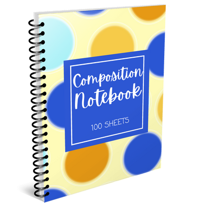Wide Rule 100 Sheets / 200 Pages Notebook for KDP Amazon & The Book Patch